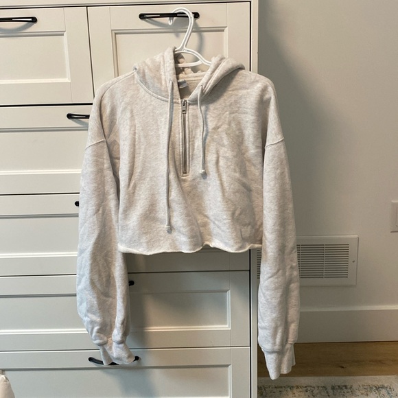 TNA Cozy AF Fleece Heather Cloud Grey - Picture 1 of 4